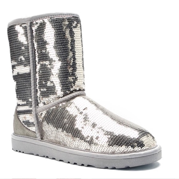 ugg sparkle silver 